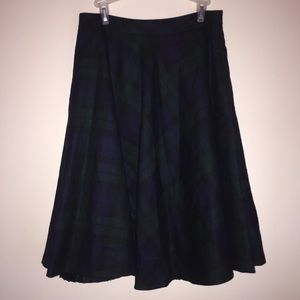 Brand New Brooks Brothers Wool Plaid Tartan Skirt